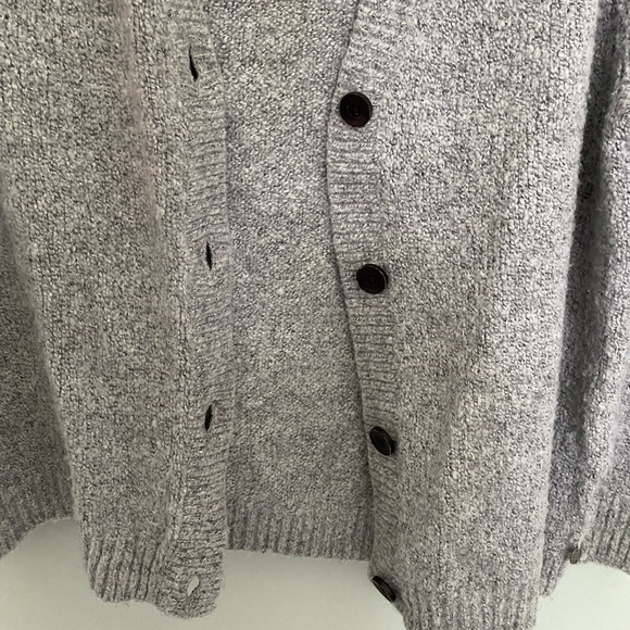 NWOT! ROXY heathered grey cardigan sweater - Picture 2 of 5